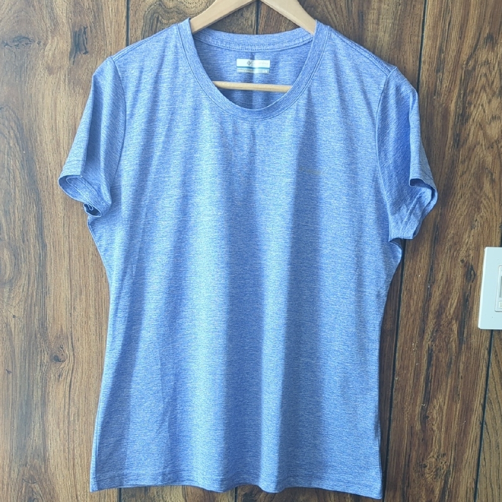 Columbia Heather Purple Women's Short Sleeve Tee Size L